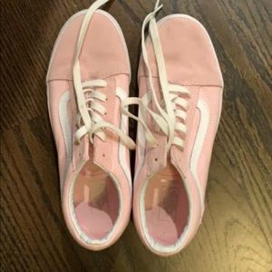 Women’s size 7 pale pink Vans
